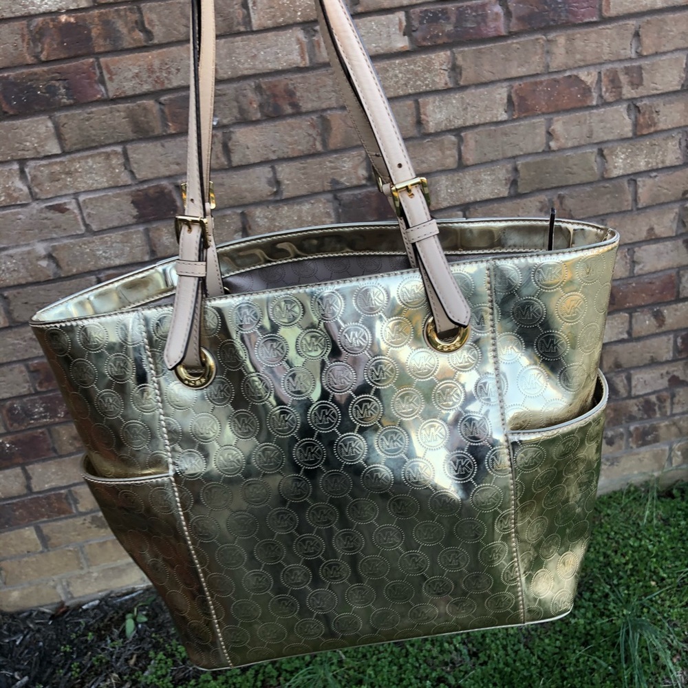 Michael Kors Metallic tote purse